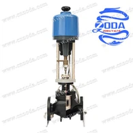 Elektrische kooiregelklep met enkele zitting